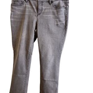 Lands End  grey washed jeans